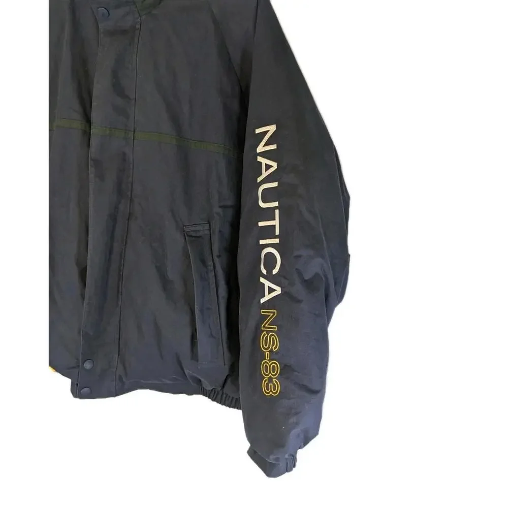 Vintage Nautica Jacket Mens Xxl Reversible‎ Duck Down Puffer Coat Outdoor